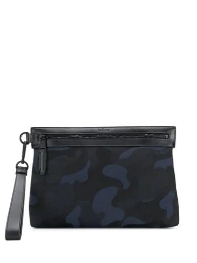 Mulberry Camouflage Print Clutch In Blue