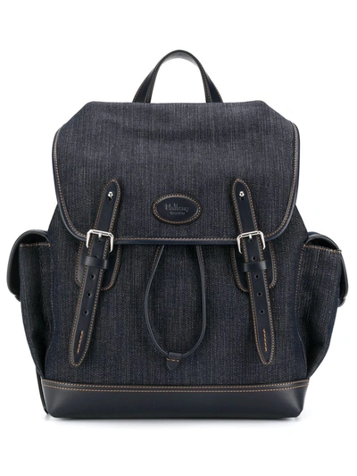 Mulberry Denim Buckle Backpack In Blue