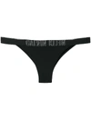 Calvin Klein Bikinihöschen Mit Logo - Schwarz In Black