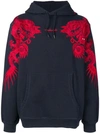 Maharishi Embroidered Dragon Hoodie - Blue