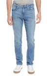 Frame L'homme Russell Distressed Washed Denim Jeans, Cave In Russel Cave