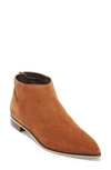 Cole Haan Havana Point-toe Suede Booties In Tan