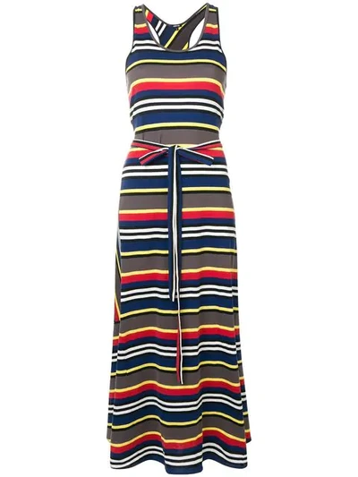 Aspesi Striped Maxi Dress - Blue