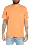 Carhartt Logo Pocket T-shirt In Jaffa