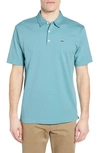 Patagonia Trout Fitz Roy Regular Fit Organic Cotton Polo In Dam Blue