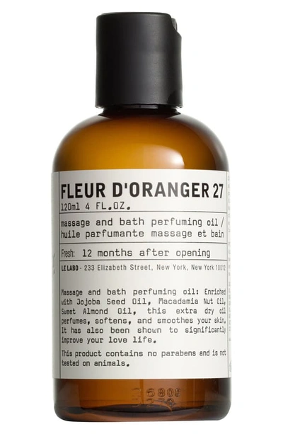 Le Labo Fleur D'oranger 27 Body Oil