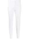 Joseph New Eliston Stretch-gabardine Slim-leg Trousers In White