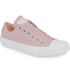 Converse Chuck Taylor All Star Laceless Low Top Sneaker In Plum Chalk/ Coral/ White