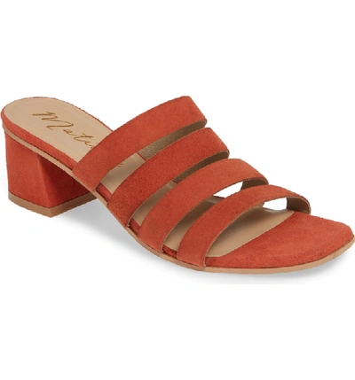 Matisse Paris Strappy Slide Sandal In Fire Suede