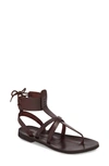 Free People Vacation Day Sandal In Dark Red