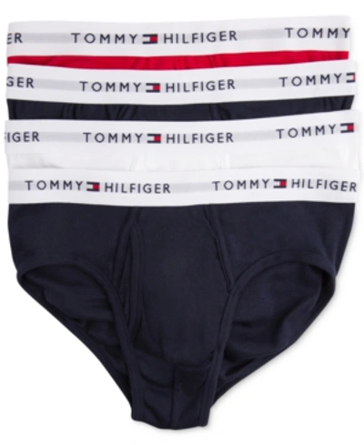 Tommy Hilfiger Men's 4-pk. Classic Cotton Moisture-wicking Briefs In Mahogany