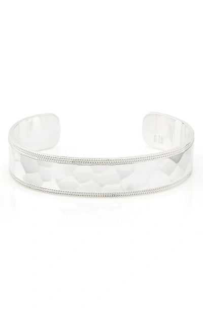 Anna Beck Hammered Cuff In Silver