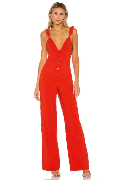 Lovers & Friends Elysian Jumpsuit In Red