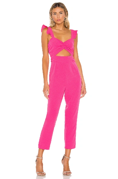 Lovers & Friends Knox Jumpsuit In Hot Pink