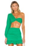 Lovers & Friends Ava Top In Kelly Green