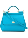 Dolce & Gabbana Medium Sicily Shoulder Bag In Blue