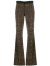 Each X Other Crystal Embellished Flared Trousers In Black