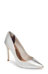 Ted Baker Women's Izibel Pointed-toe Pumps In Silver Leather