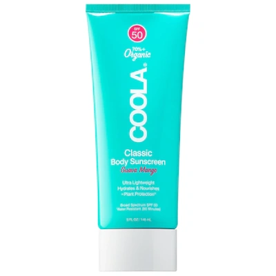 Coola Classic Body Organic Sunscreen Lotion Spf 50 Guava Mango 5 oz / 148 ml