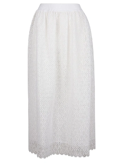Off-white A-line Skirt In White No Color