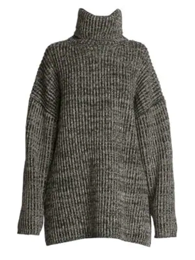 Acne Studios Disa Turtleneck Sweater In Grey Dark Grey