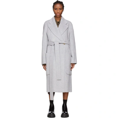 Acne Studios Carice Wool And Cashmere Coat In Cold Grey M