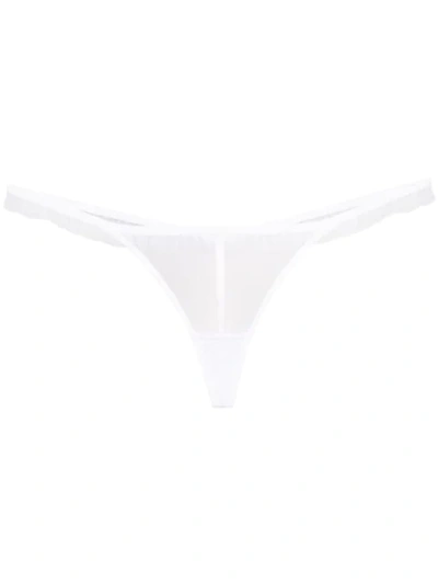 Myla Sheer Thong In White