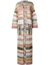 Missoni Long Striped Cardigan In Pink