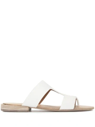 Marsèll Flat Sandals In White