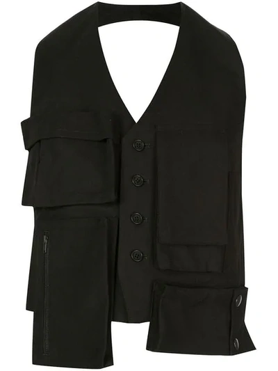 Yohji Yamamoto Multi Pocket Vest - Black