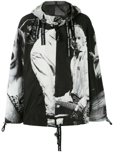 Takahiromiyashita The Soloist Lightweight Printed Hooded Jacket In Black