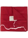 A-cold-wall* Logo Print Scarf In Red