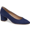 Paul Green Women's Tammy Block-heel Pumps In Atlantic Suede