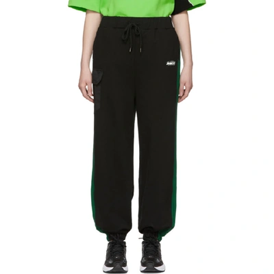 Ader Error Ssense Exclusive Black Ascc Jogger Lounge Pants In Blck Black