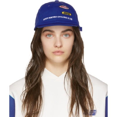Ader Error Ssense Exclusive Blue Ascc Cycling Cap In Blue Blue