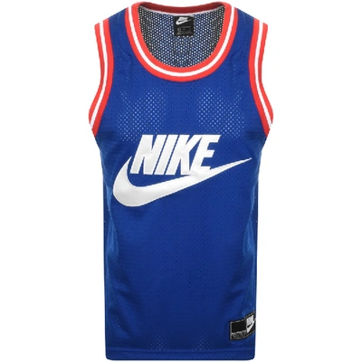 Nike Sportswear Men's Mesh Logo Tank Top In Blue