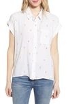 Rails Whitney Print Shirt In Ivory Cocktail Hour