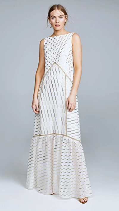 Rachel Zoe Laurent Gown In Ecru