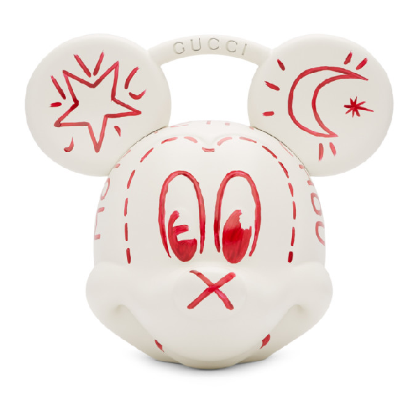 Gucci White Disney Edition Mickey Mouse Top Handle Bag In 9065 White | ModeSens