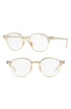 Ray Ban 4246v 49mm Optical Glasses In Transparent