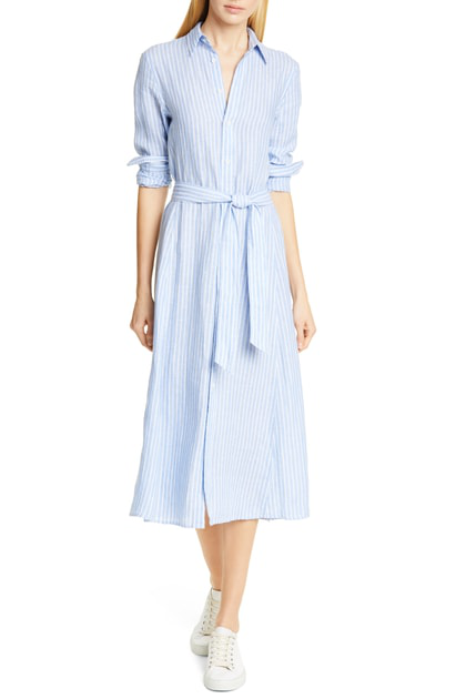 long sleeve linen shirt dress