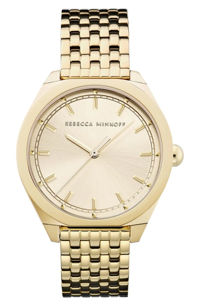 Rebecca Minkoff Amari Bracelet Watch, 38mm In Gold