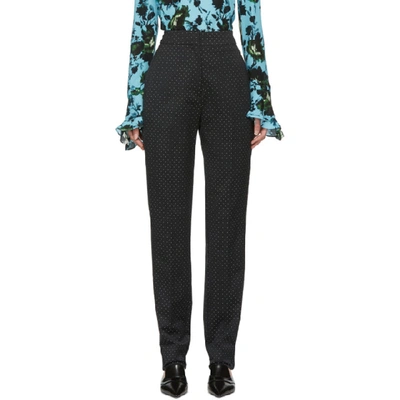 Erdem Black Dots Emanuelle Trousers In Black/white