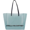 Stella Mccartney Pvc Logo Tote In 4005 Blue