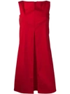 Antonelli Sleeveless Shift Dress - Red