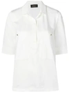 Les Copains Hemd Mit Verdecktem Verschluss - Weiss In White