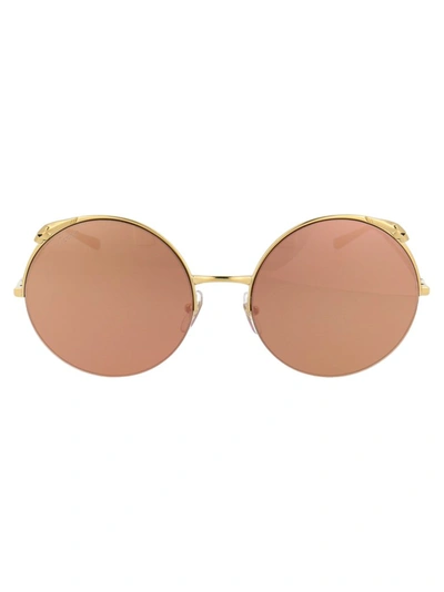 Cartier Polished Gold Round Sunglasses