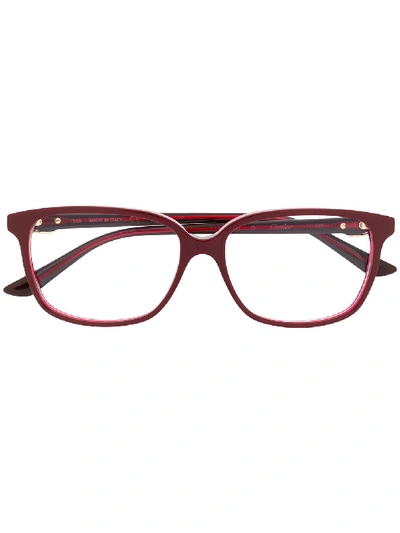 Cartier C Décor Glasses In Red