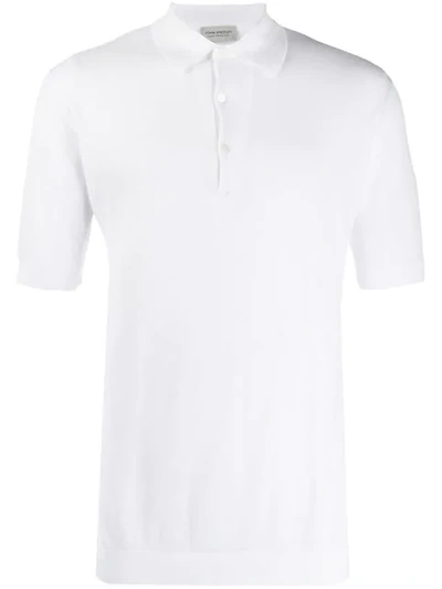 John Smedley Roth Pique Polo Shirt - White In White