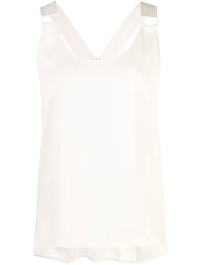 Jonathan Simkhai Sleeveless Shift Top - Ecru